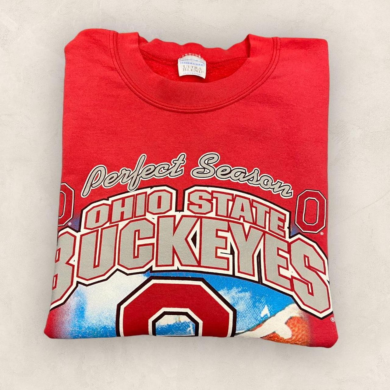 Vintage Y2K 2000s Ohio State Buckeyes national American football promotional graphic sweatshirt