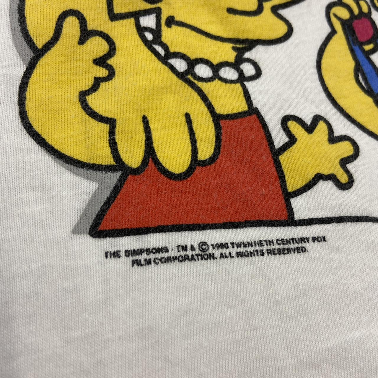 Vintage 90s USA The Simpsons family portrait promotional graphic t-shirt