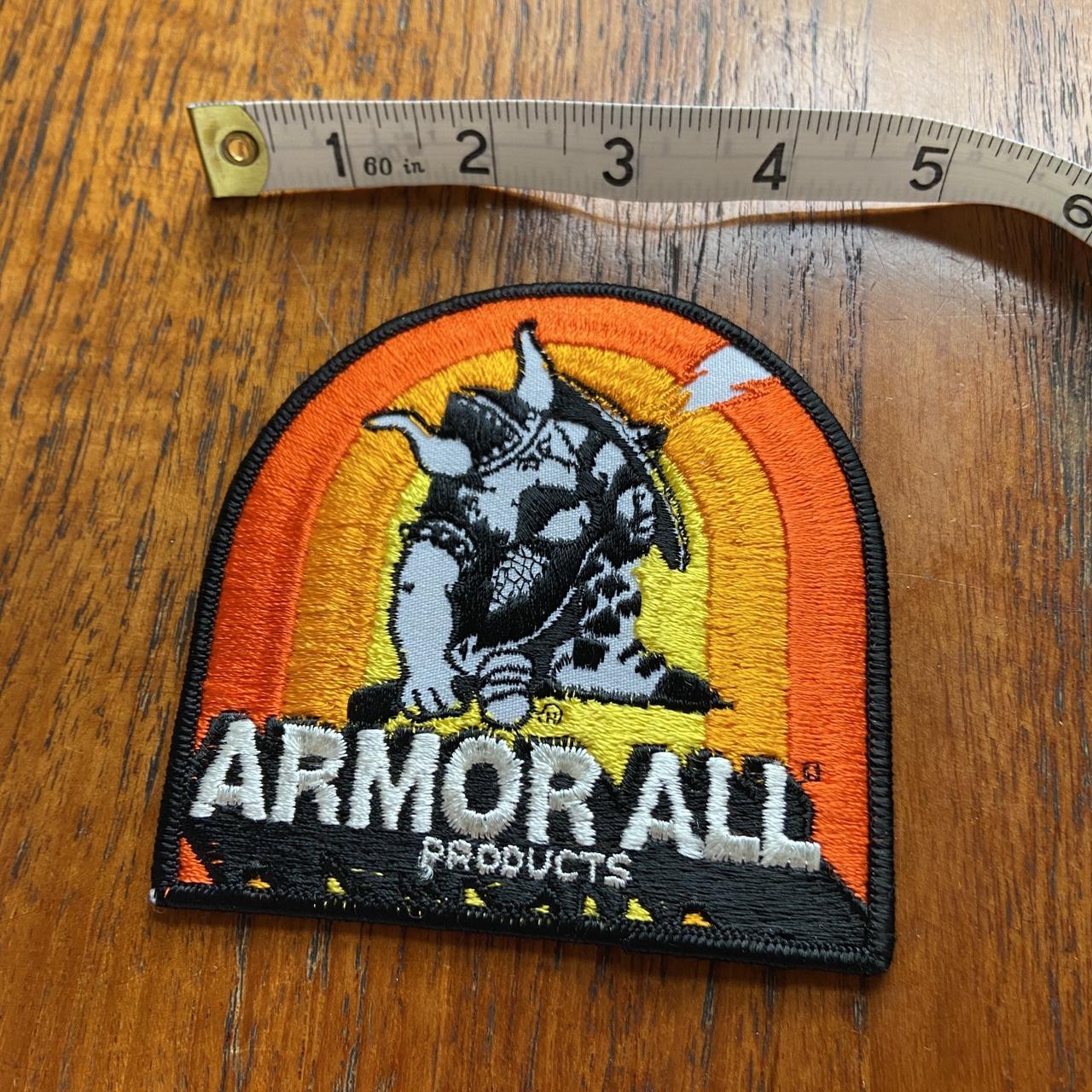 Vintage 80s USA patch Armor All products embroidered sew on badge