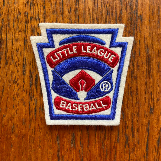 Vintage 80s USA patch little league baseball embroidered sew on badge