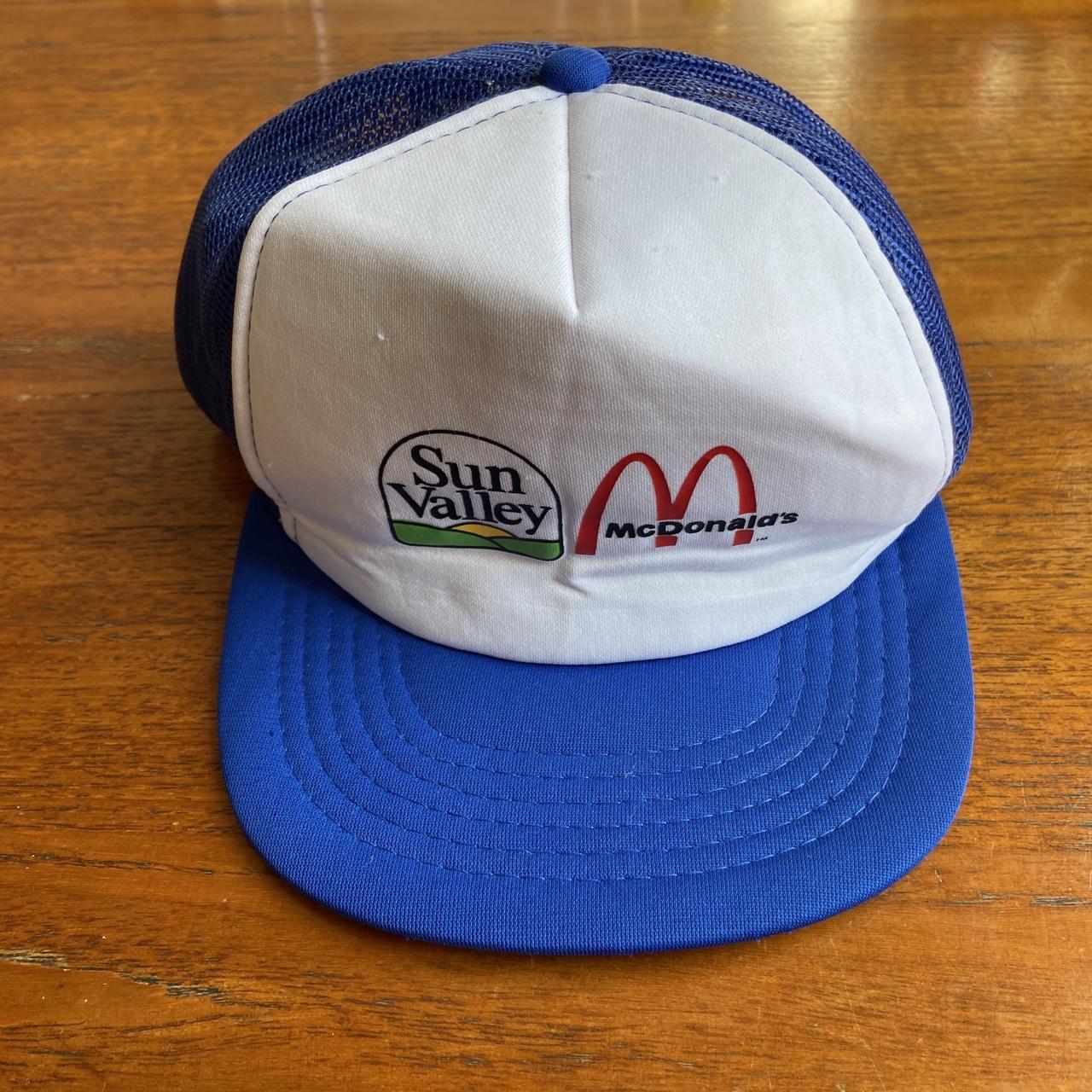 Vintage 90s USA sun valley ski resort Idaho McDonald’s promotional graphic trucker cap