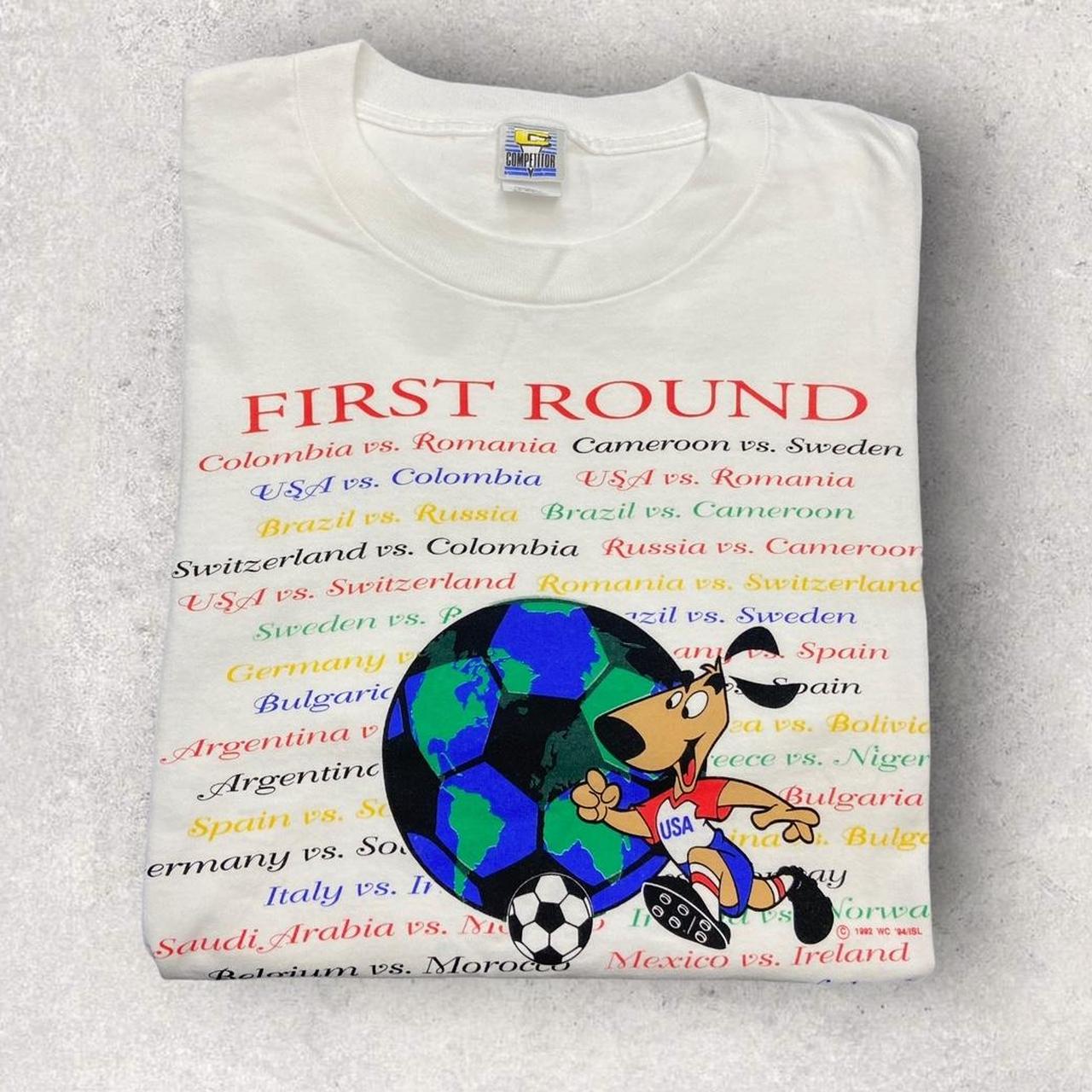 Vintage 90s USA World Cup 94 football tournament promotional graphic t-shirt