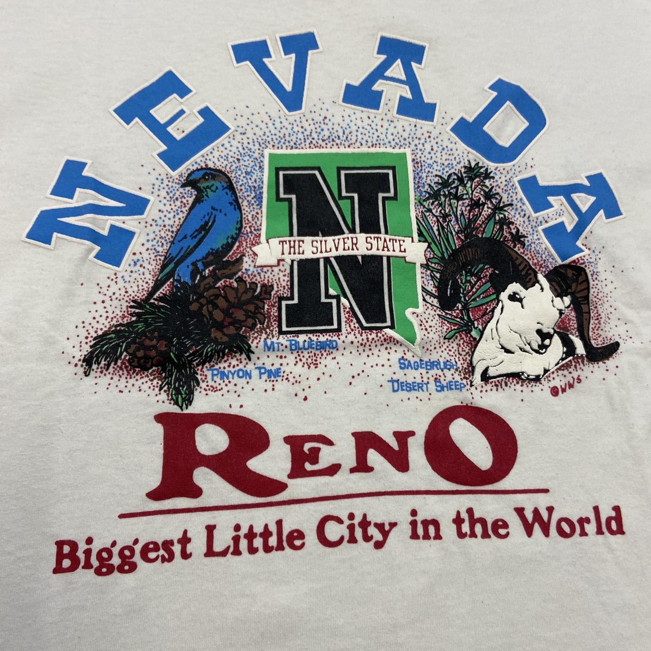 Vintage 90s USA Reno Nevada tourist souvenir graphic t-shirt