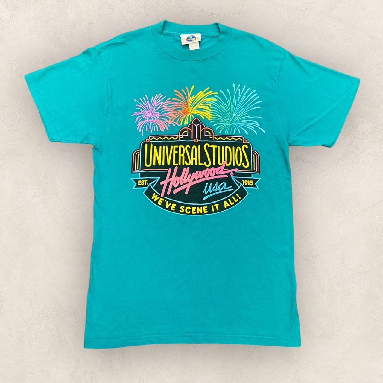 Vintage 90s USA Universal Studios Hollywood Los Angeles California theme park graphic t-shirt