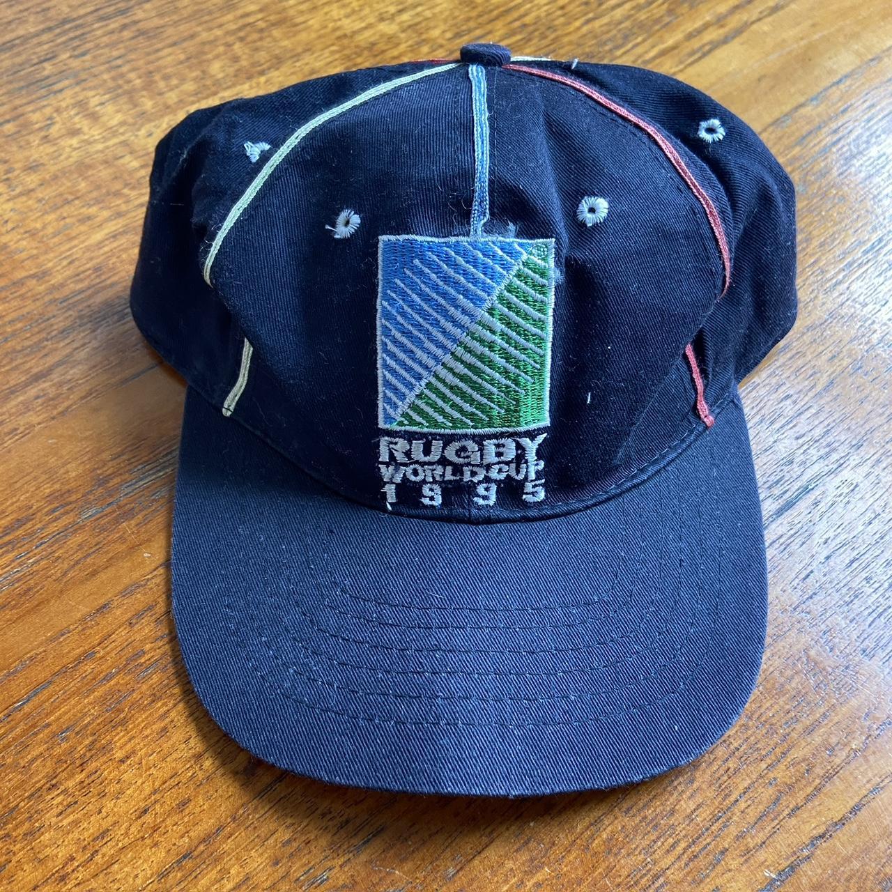 Vintage 90s Rugby World Cup 1995 South Africa rugby union promotional graphic cap