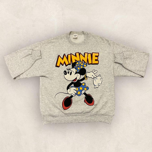 Vintage 90s USA Minnie Mouse Disney cartoon promotional graphic sweatshirt