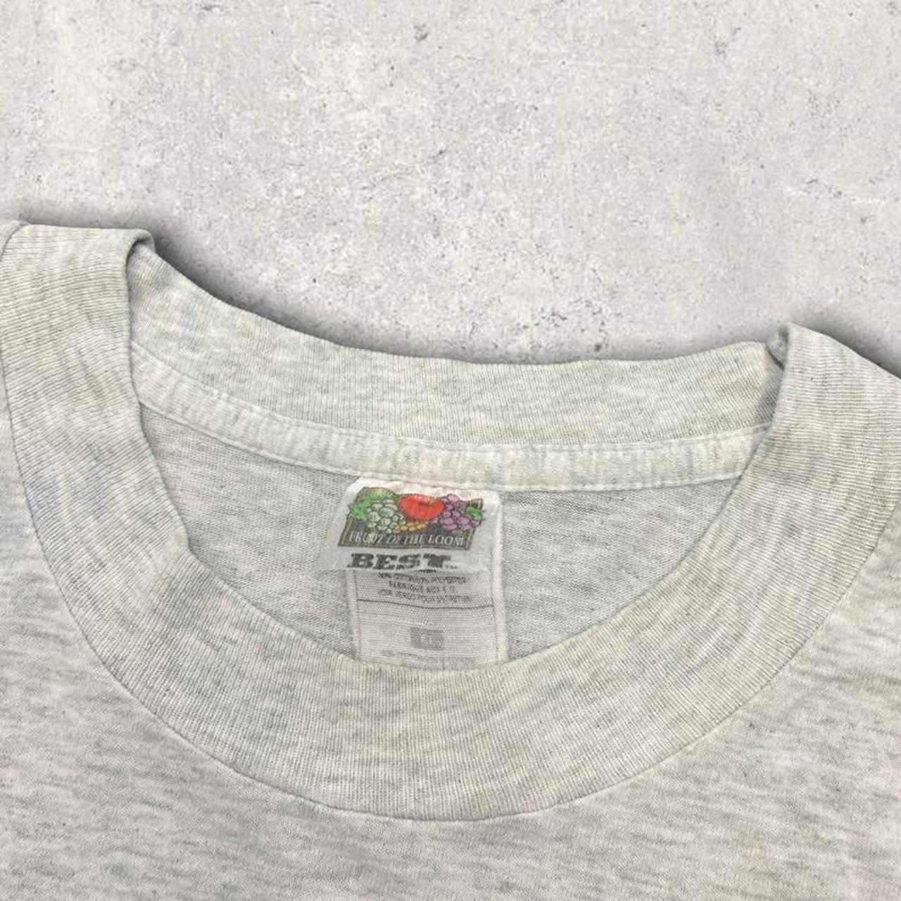 Vintage 90s USA new Berlin Wisconsin annual hare & tortoise run/walk 96 graphic grey t-shirt