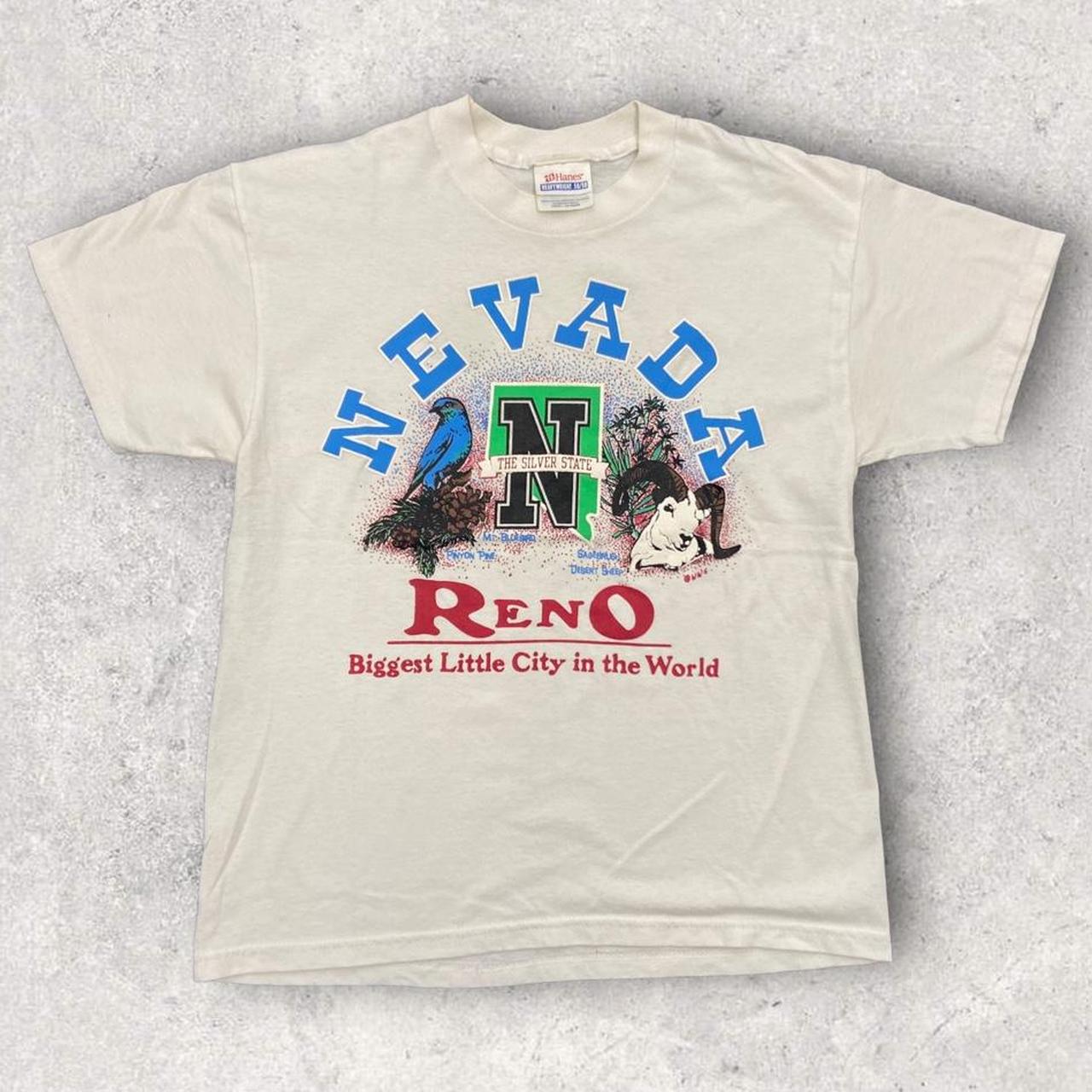 Vintage 90s USA Reno Nevada tourist souvenir graphic t-shirt