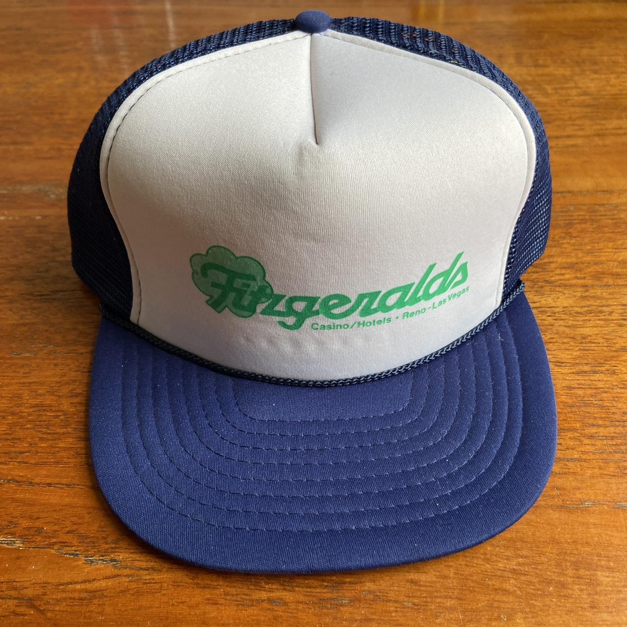 Vintage 90s USA Fitzgeralds casino hotel Las Vegas Reno promotional graphic trucker cap