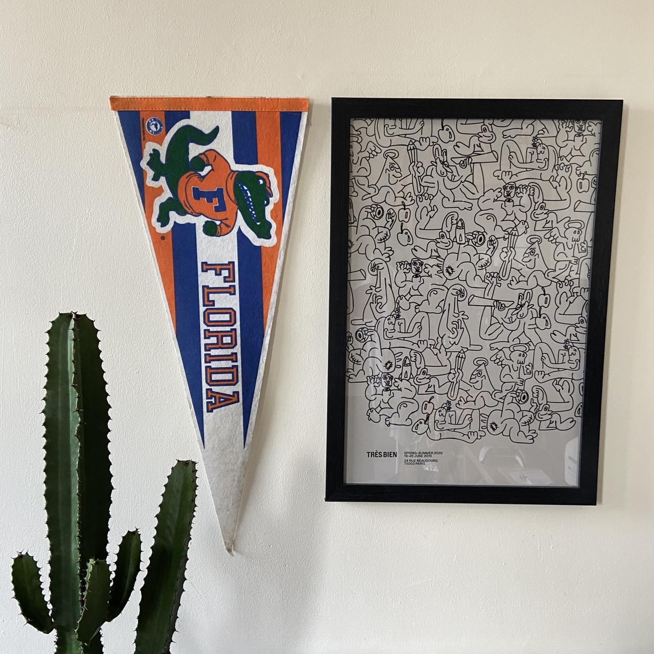 Vintage 90s USA university of Florida gators American football varsity felt pennant