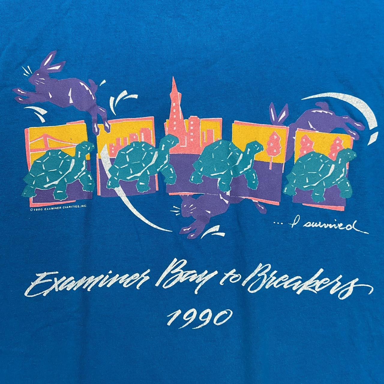 Vintage 90s USA Examiners bay to breakers marathon San Francisco California graphic t-shirt