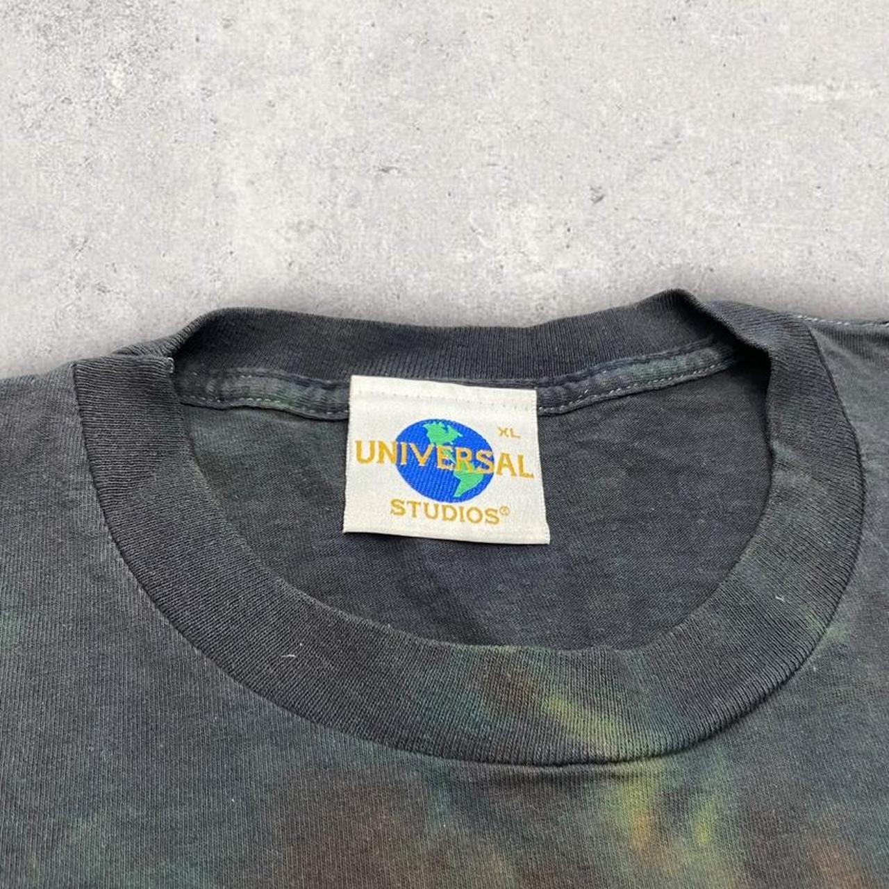 Vintage 90s USA twister ride universal studios Florida theme park graphic tie dye t-shirt