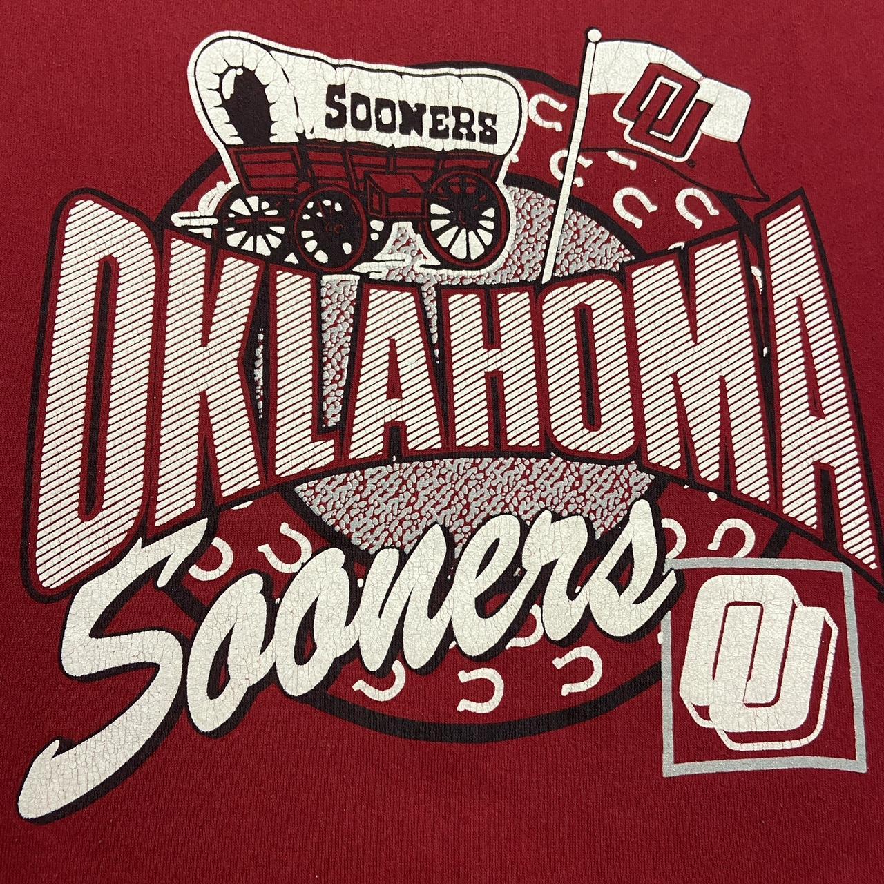 Vintage 90s USA Oklahoma Sooners university varsity promotional graphic sweatshirt