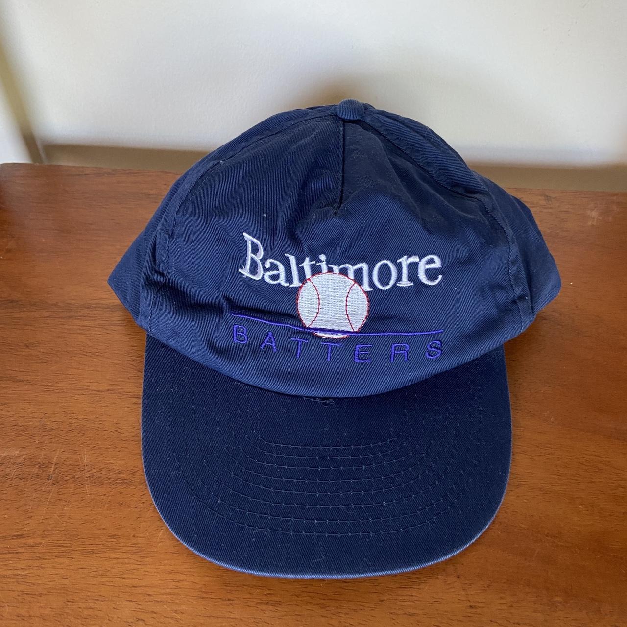 Vintage 90s USA Baltimore Batters baseball softball embroidered navy cap