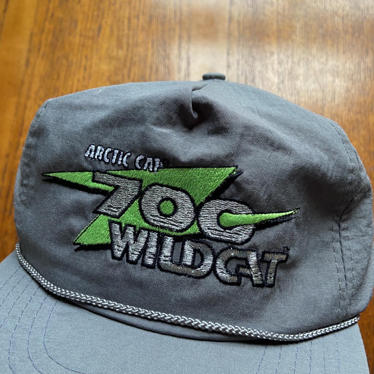 Vintage 90s USA Arctic Cat 700 wildcat snowmobile graphic grey cap