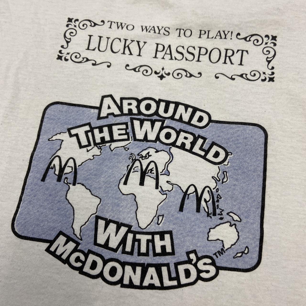 Vintage 90s USA McDonald’s ‘around the world’ promotional graphic t-shirt