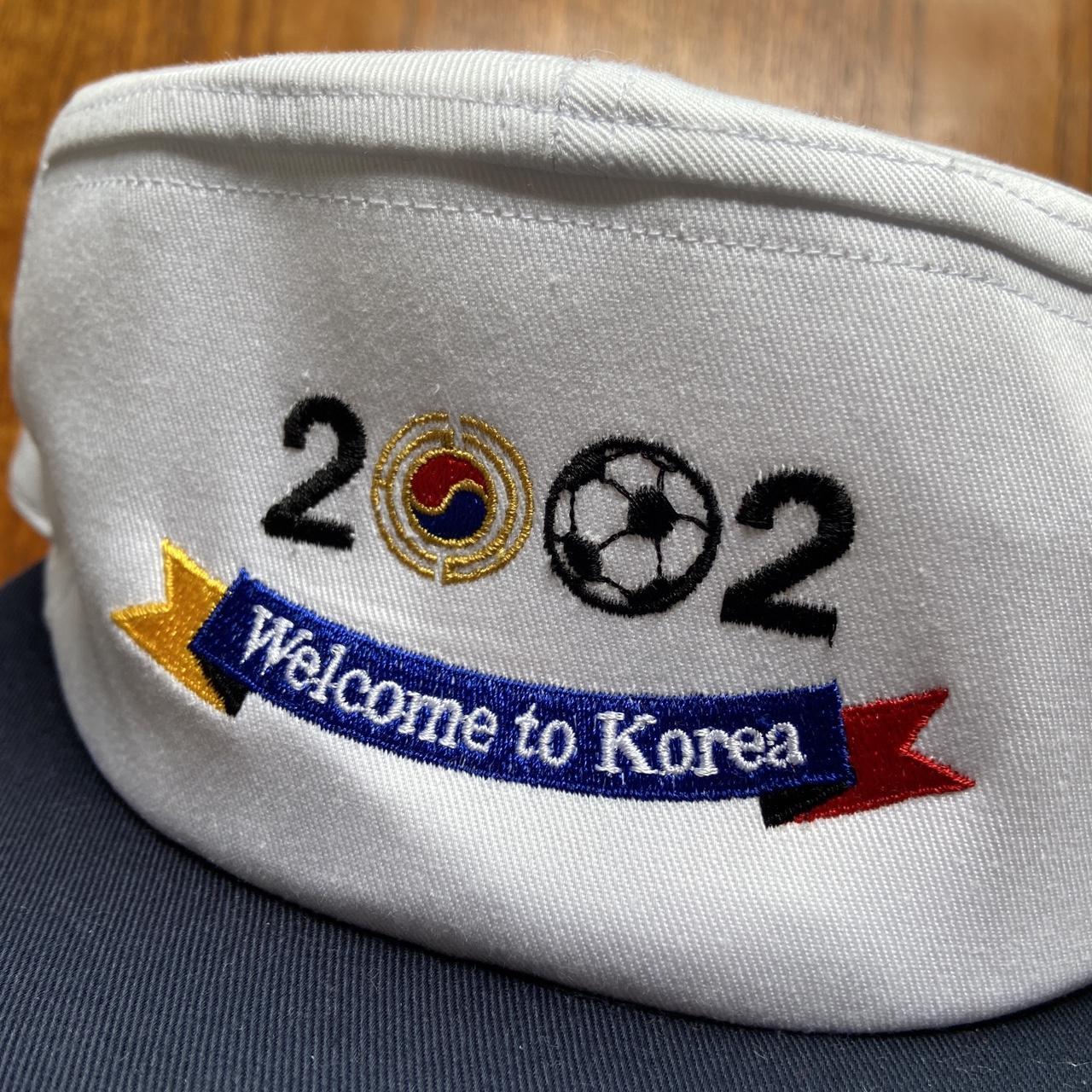 Vintage 2000s Y2K South Korea Japan World Cup football tournament promotional graphic cap