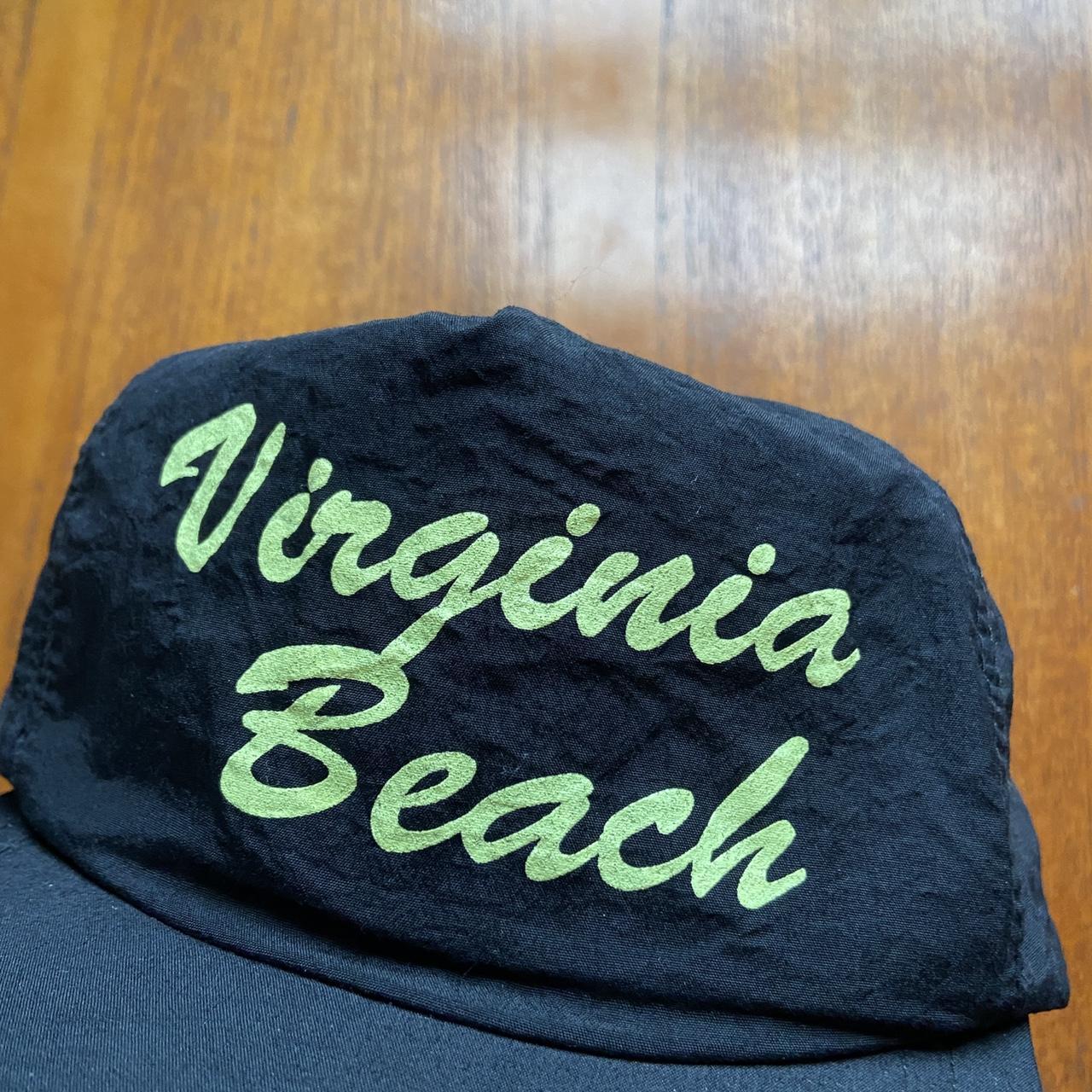 Vintage 90s USA Virginia Beach tourist souvenir graphic black cap