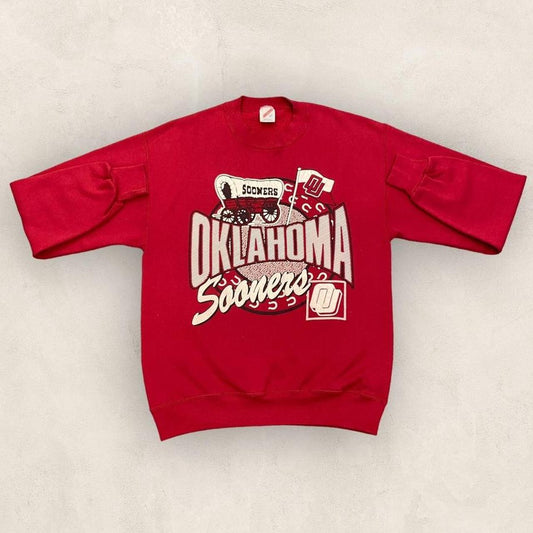 Vintage 90s USA Oklahoma Sooners university varsity promotional graphic sweatshirt