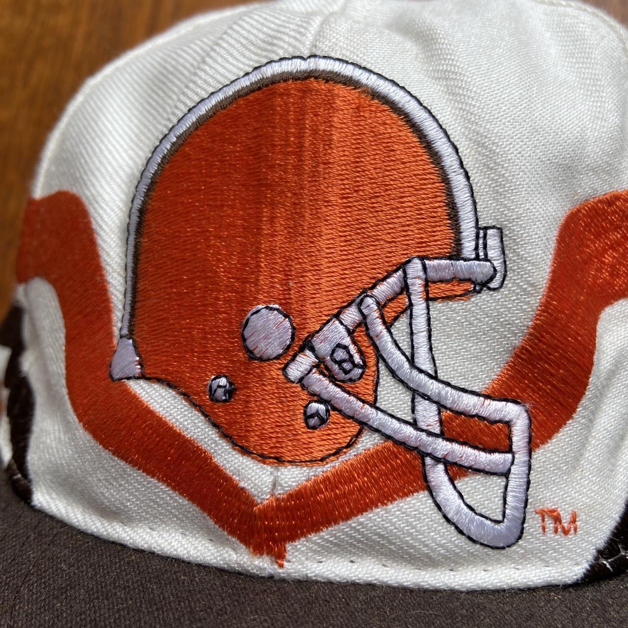 Vintage 90s USA Cleveland Browns NFL American Football promotional graphic cap