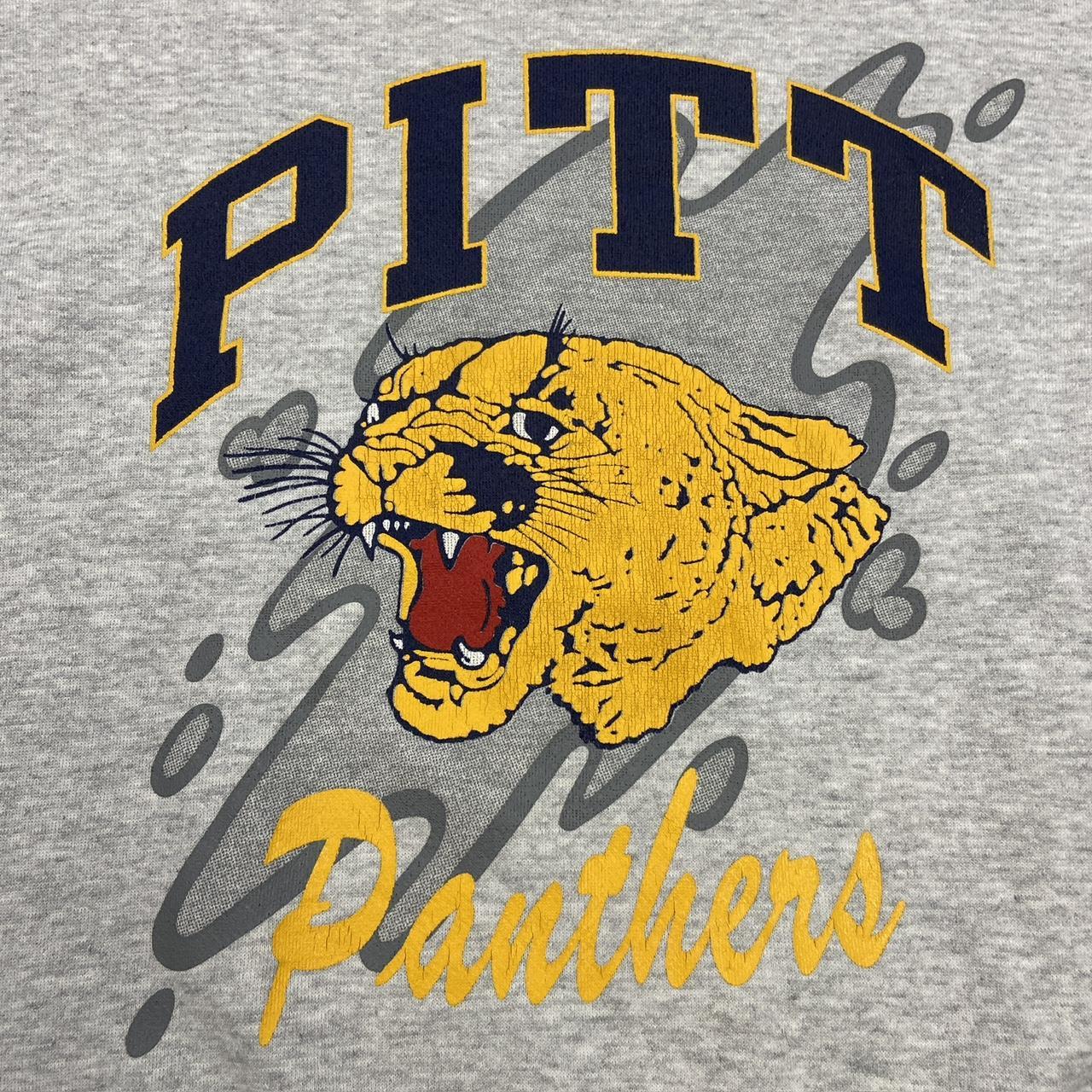 Vintage 90s USA Pittsburgh Panthers university American football promotional graphic sweatshirt