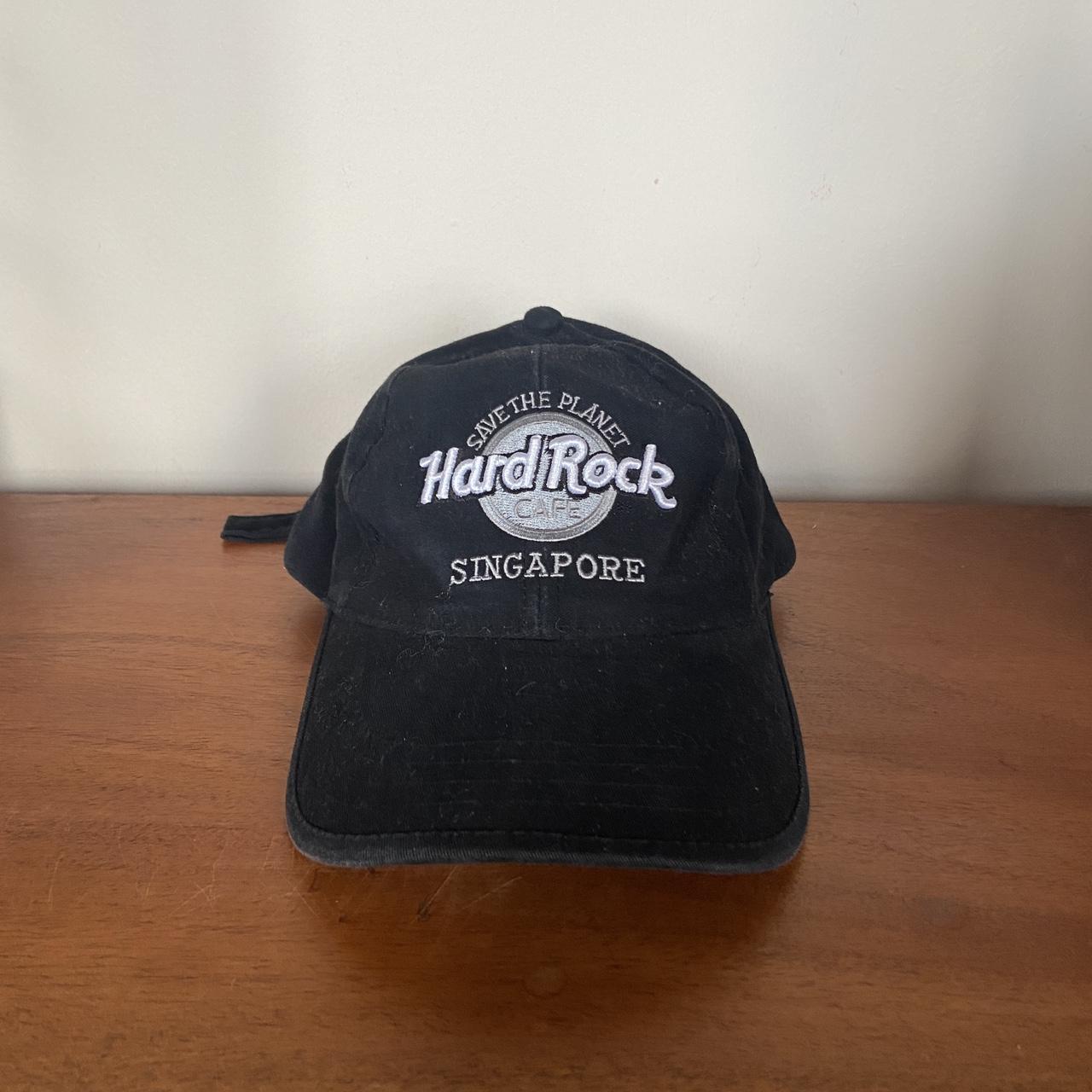 Vintage 90s USA Hard Rock Cafe Singapore promotional embroidered cap