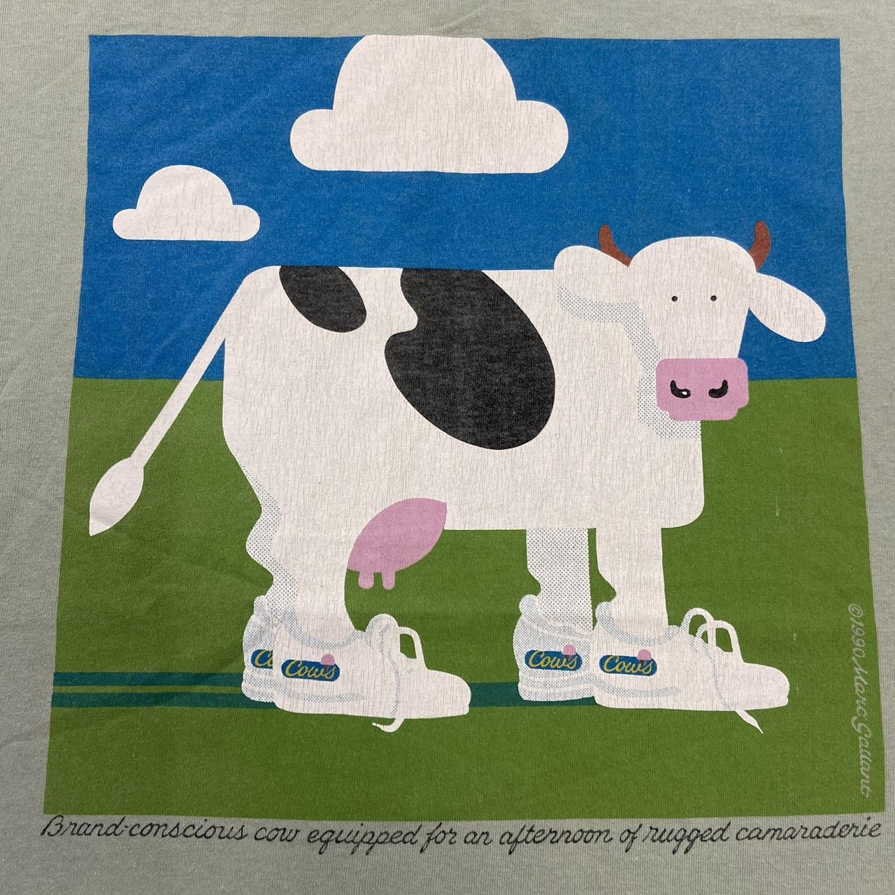 Vintage 90s USA Cows ice cream Prince Edward Island Canada promotional graphic t-shirt