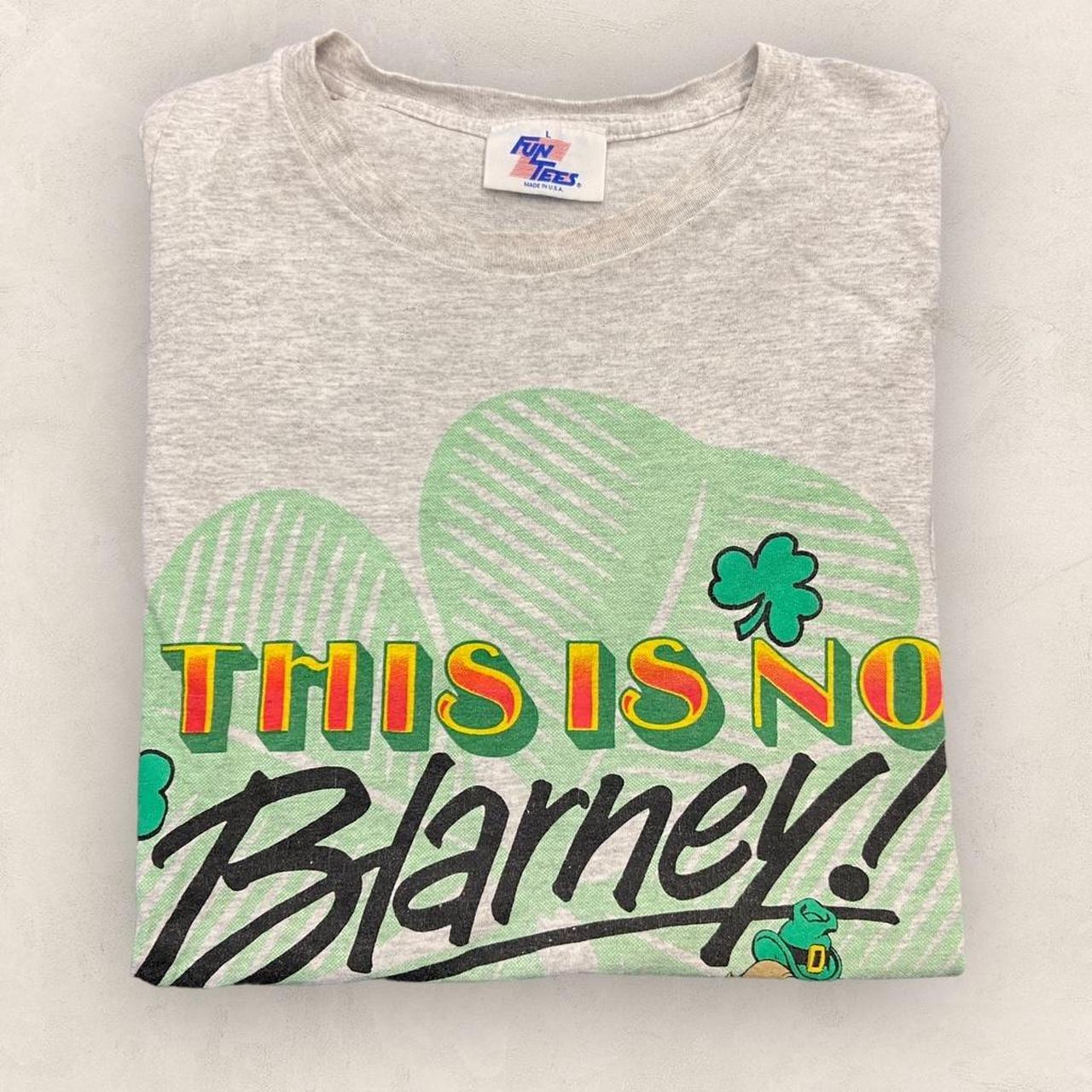 Vintage 90s USA St Patrick’s Day leprechaun ‘this is no blarney’ promotional graphic t-shirt