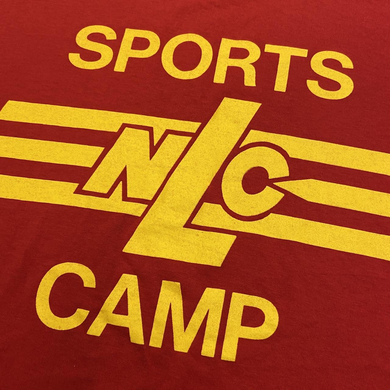 Vintage 90s USA Sports NLC Camp graphic red t-shirt