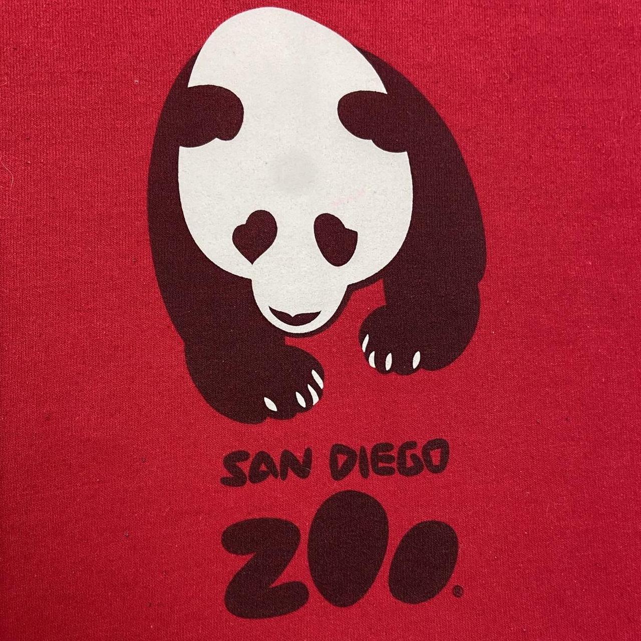 Retro style San Diego zoo California panda bear nature wildlife promotional graphic sweatshirt