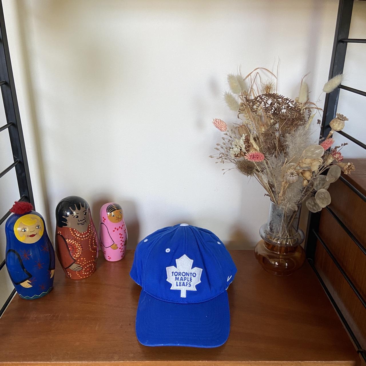 Vintage 90s Toronto Maple Leafs NHL ice hockey embroidered blue baseball cap