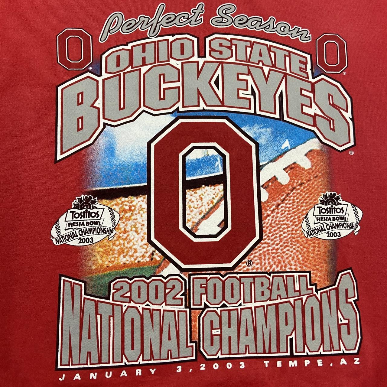 Vintage Y2K 2000s Ohio State Buckeyes national American football promotional graphic sweatshirt