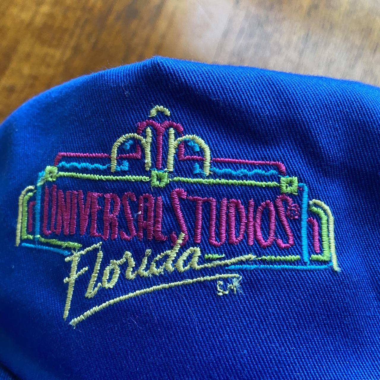 Vintage 90s USA Universal Studios Florida Theme Park blue cap