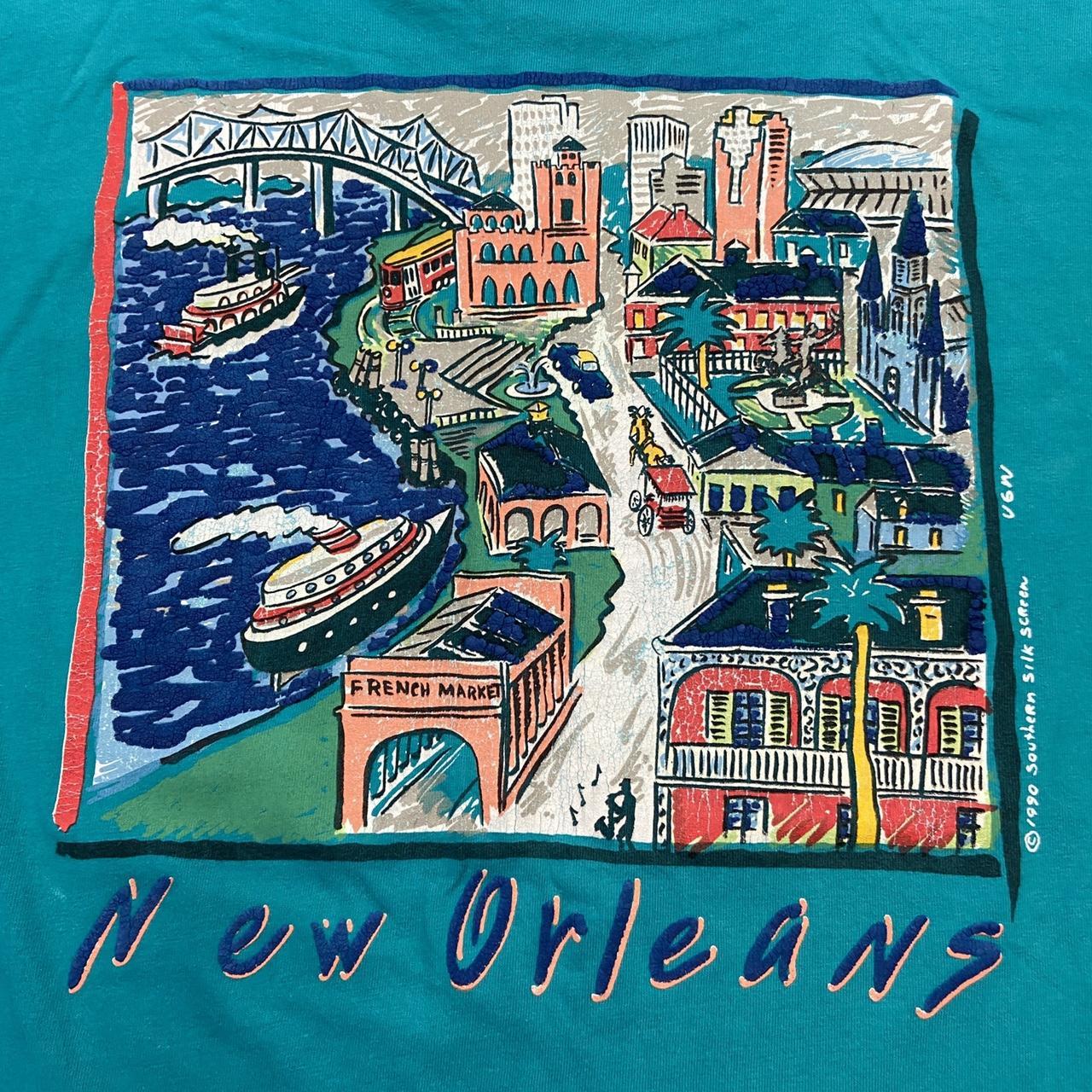 Vintage 90s USA New Orleans Louisiana tourist souvenir graphic t-shirt